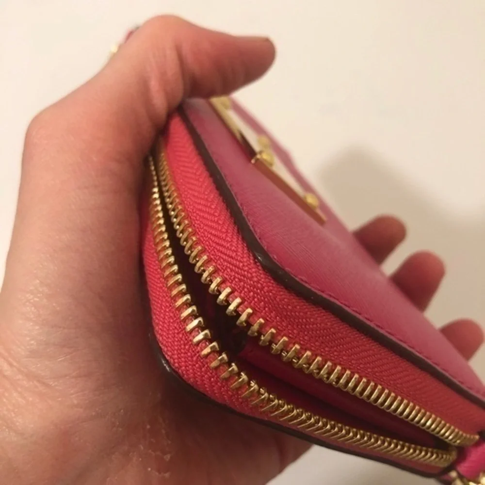 Michael kors pink wristlet wallet clutch